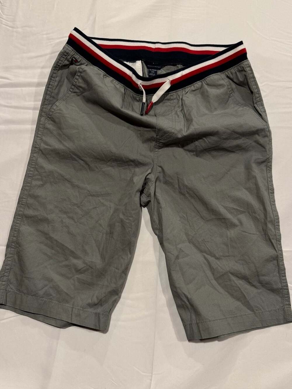 Y2K Tommy Hilfiger Boys Knit Waistband Pull On Shorts Size XL